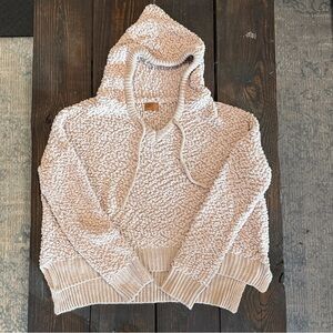 POL Textured Cream Hoodie